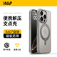 【W&P】适用iPhone16ProMax手机壳新款Magsafe苹果16支点保护壳套带磁吸支架镜头全包防摔高级感旋转超薄