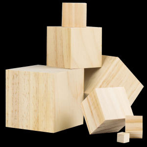 松木小木块木头方形实木小方块正方体原木雕刻材料幼儿园手工diy