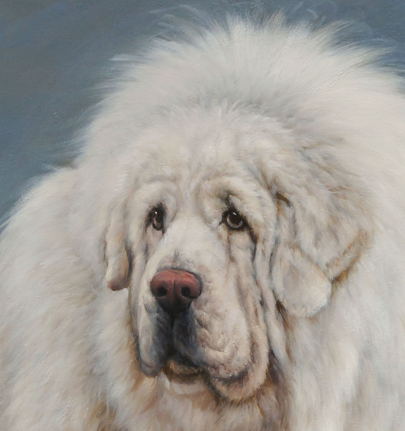 《高原雄风之藏獒》知名画家叶之福 布面油画