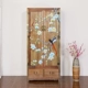 Mới Trung Quốc phong cách gỗ rắn nhà phòng ngủ đôi cửa tủ quần áo góc toàn bộ tủ dọc đơn giản tủ quần áo gỗ tùy chỉnh - Buồng