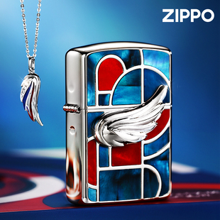 ZIPPO官方原装正品ZIPPO×周大福和平天使联名合作款打火机礼盒装