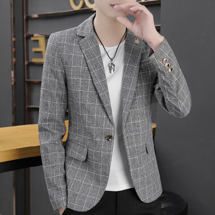 小码xs号矮个子155cm韩版修身西装男士休闲青年帅气个性西服外套