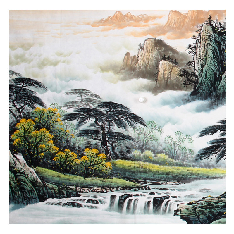 吴成建《精品山水八尺富水长流》中美协