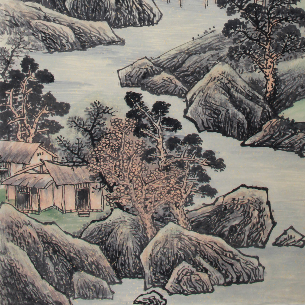 张临光《精品山水四尺系列 青山隐居》