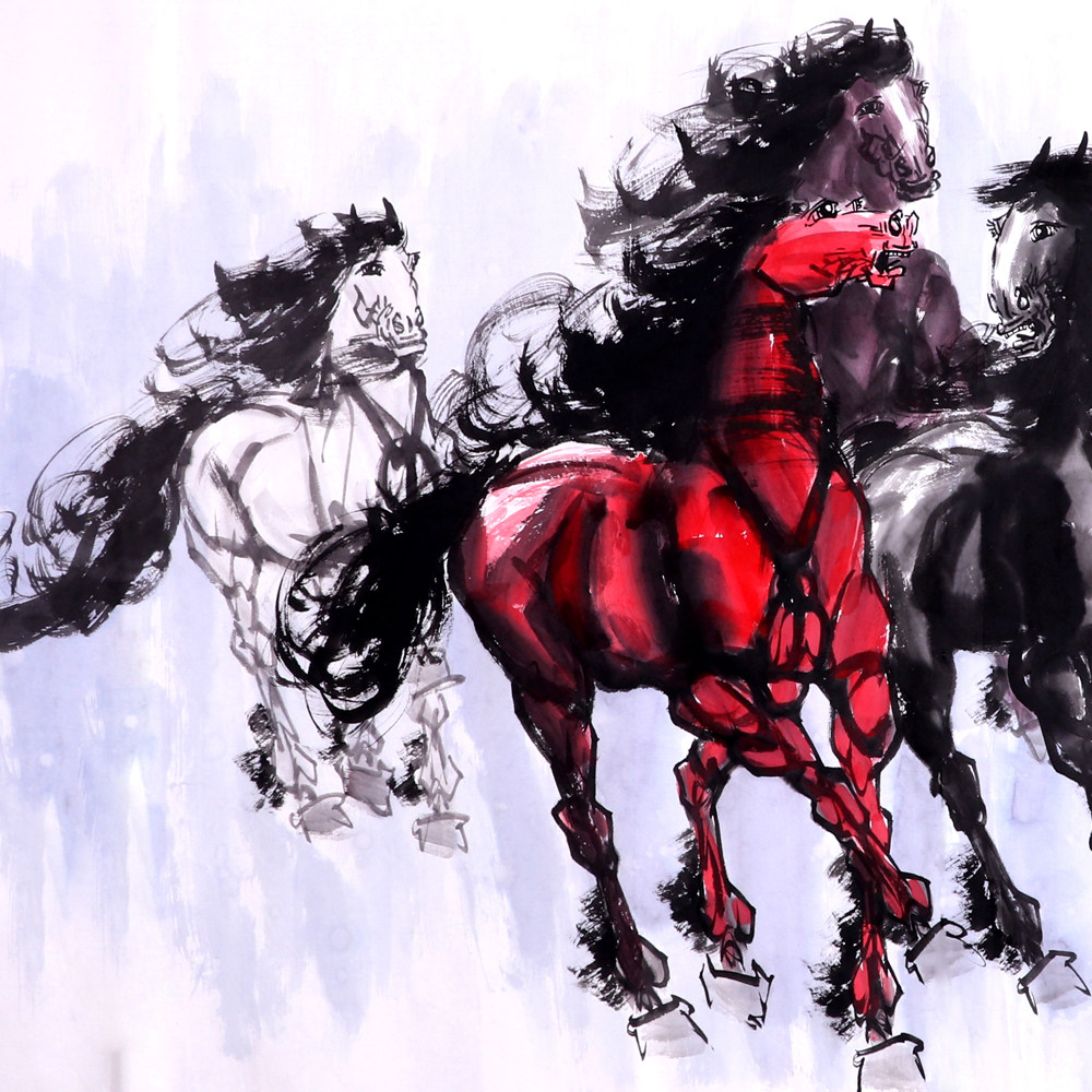 谭乐丹《精品马系列小六尺 马到成功》