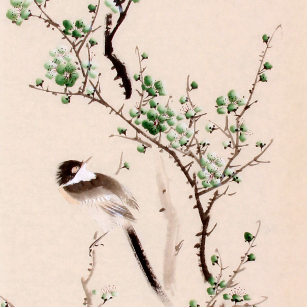 双十二许墨《精品花鸟四条屏》河南名家