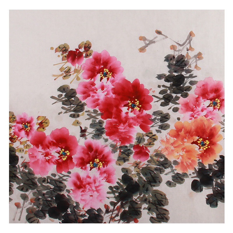 石川《精品六尺牡丹系列 神州飘香》国家高级美术师