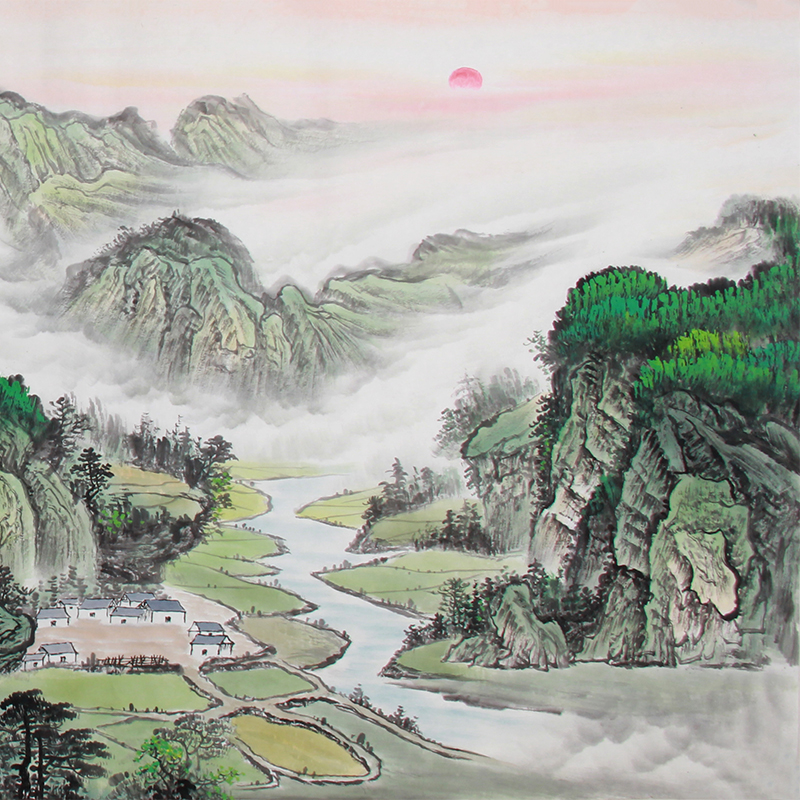 吴成建《精品山水小六尺系列 富居春山图》中美协