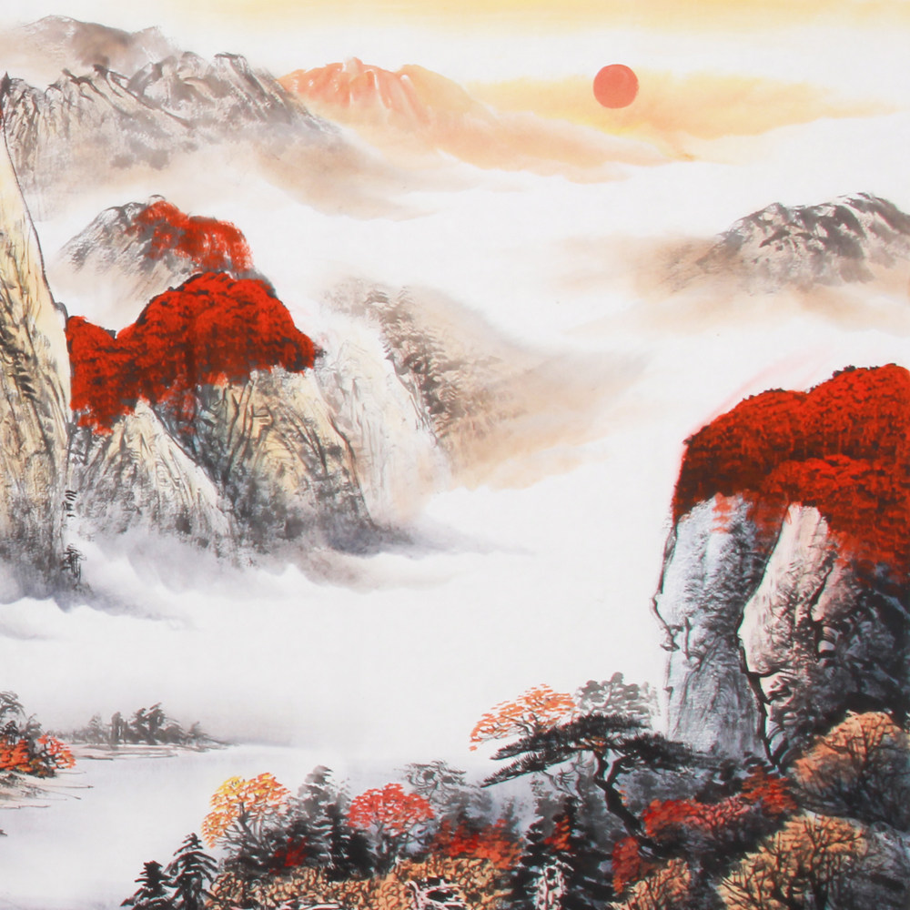 陈克永《精品山水系列小八尺 鸿运当头》