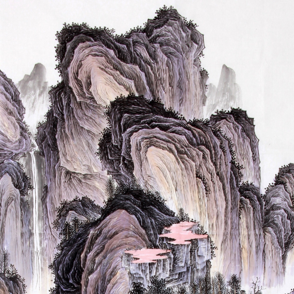 广西艺术学院 刘名杰《精品山水系列 山高水长》省美协