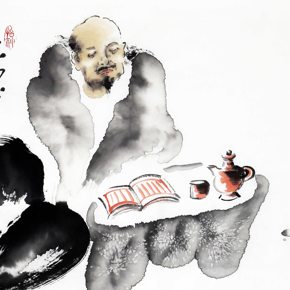 王铭《精品人物 茶烟琴韵读书声》74岁河南名家