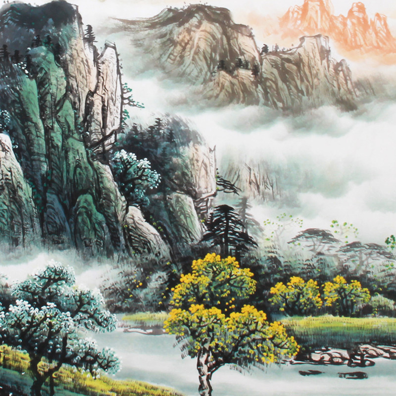 王绍德《精品山水系列小六尺 富居春山》