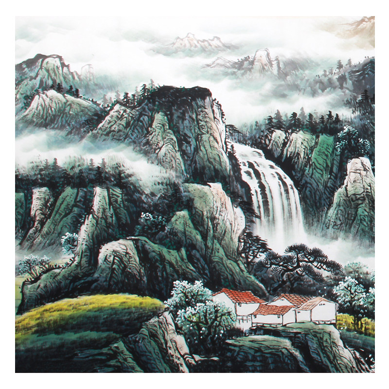 王绍德《精品山水系列小六尺 富居春山》