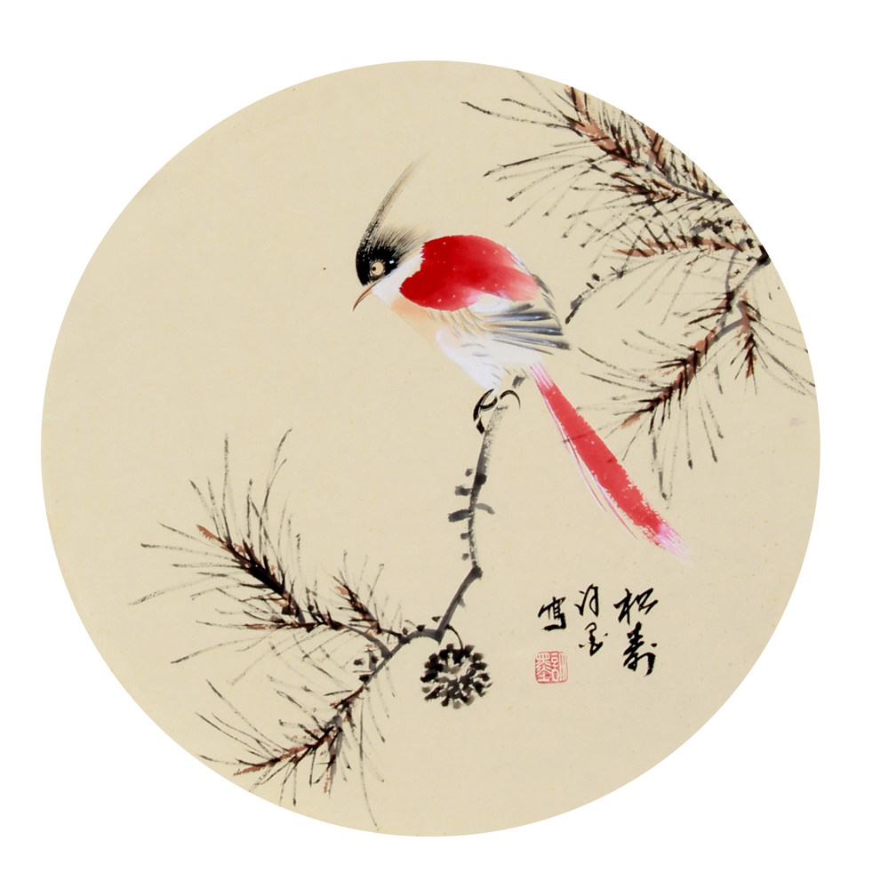 双十二许墨《花鸟精品扇面四组图》河南名家