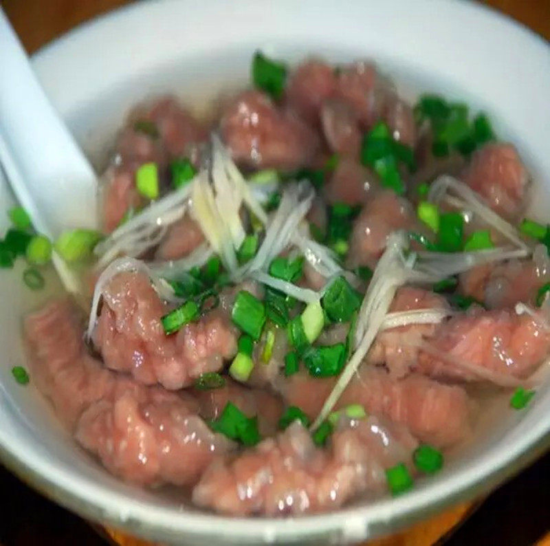 特价鲜牛肉 生 500g_温州苍南特色小吃牛肉羹 新鲜生羹 肉丸传统老