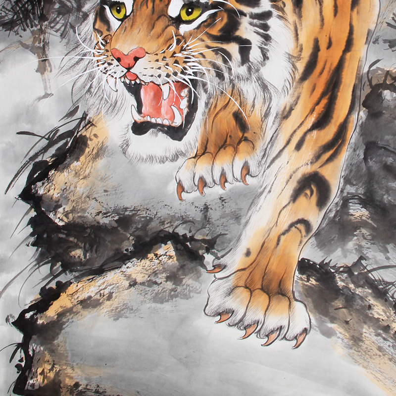 谭乐丹《精品虎系列 雄风图》中美协