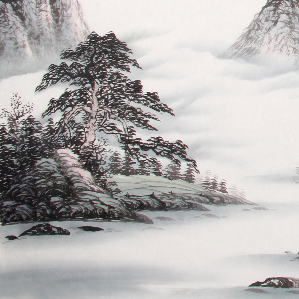 王岩《精品山水系列 春山烟云》省美协