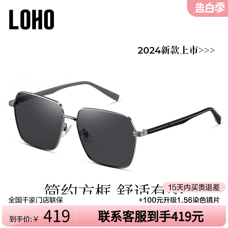 LOHO太阳镜墨镜GM偏光防紫外线