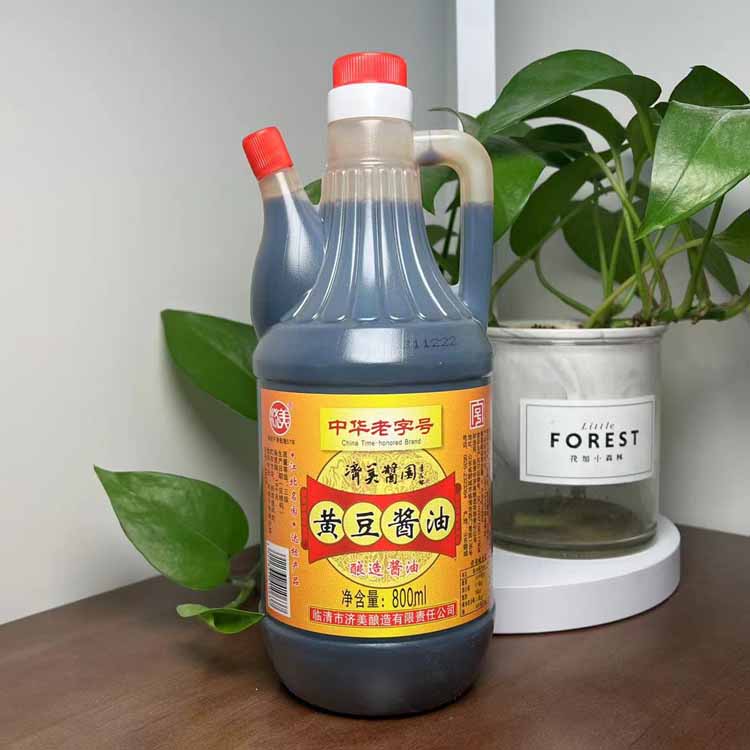 黄豆酱油 临清济美酱园中华老字号   800ml/瓶*2