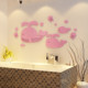 鲸鱼可爱卡通贴纸亚克力墙贴3d立体浴室儿童房装饰卫生间玻璃贴画