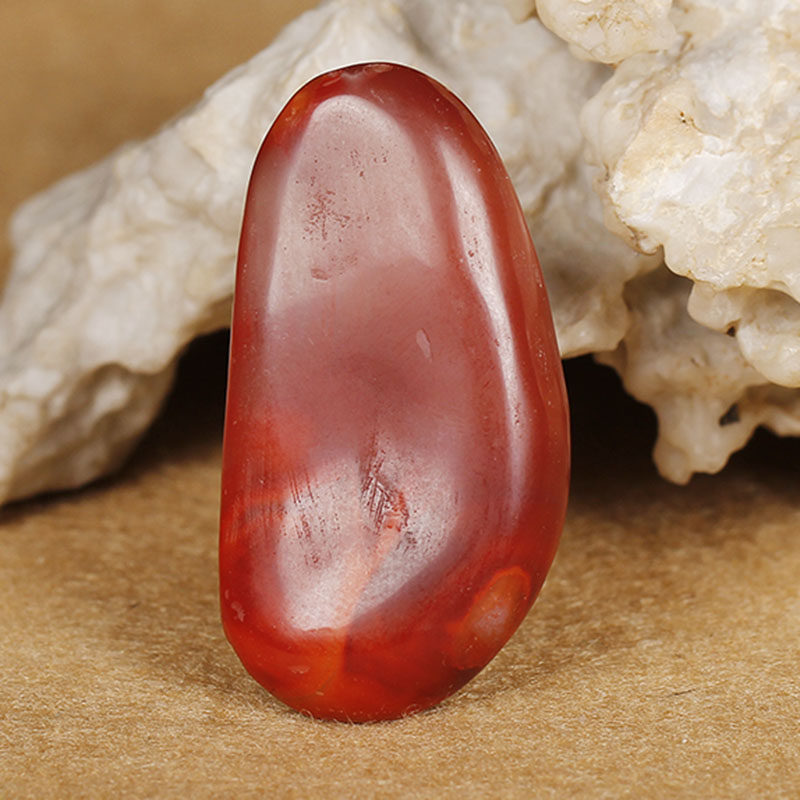 南红火焰纹红白冻料 蝴蝶 挂件 12.15克