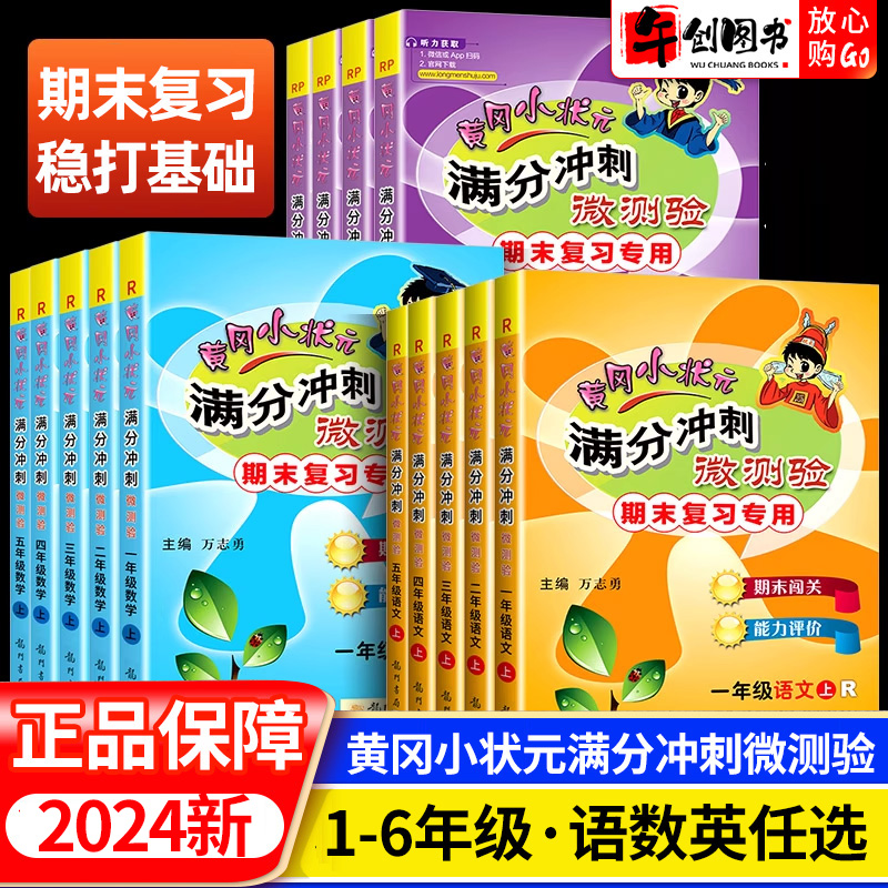 2024新版黄冈小状元满分冲刺微测