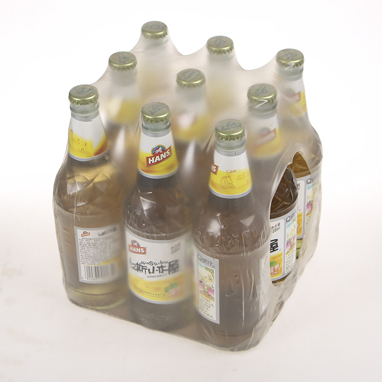 西安汉斯小木屋果啤菠萝味饮料啤酒508ml*9瓶 陕西特产包邮