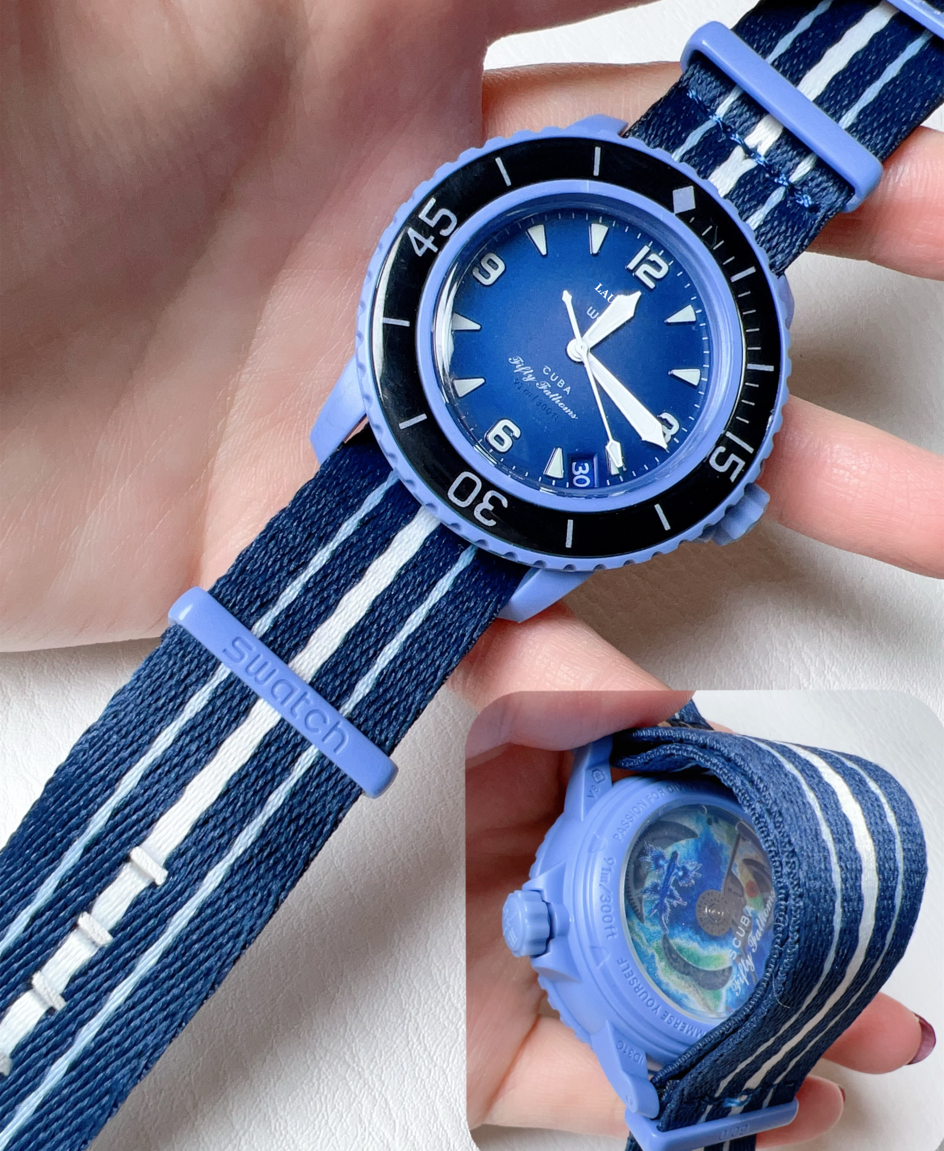 新款GF宝泊联名热卖黑色风暴跨境热销扫秒进口机芯石英豪华手表