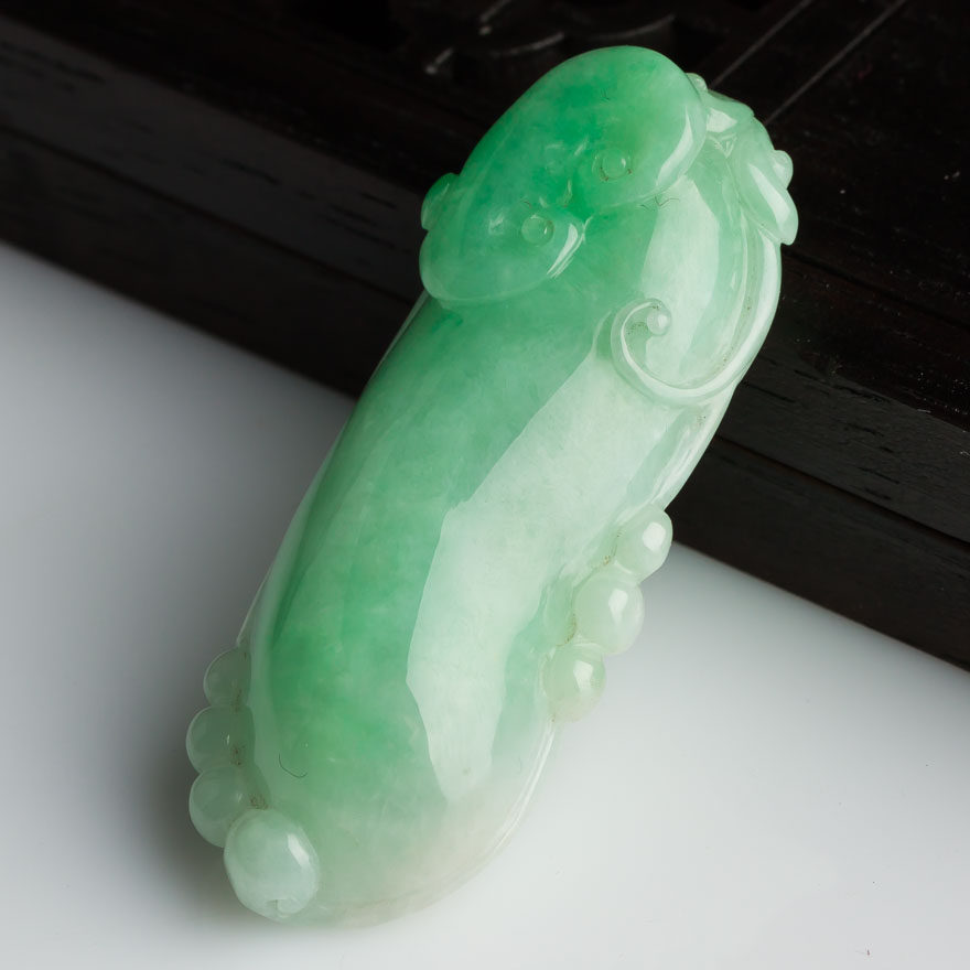 天然翡翠福瓜挂件 14.48g zj146