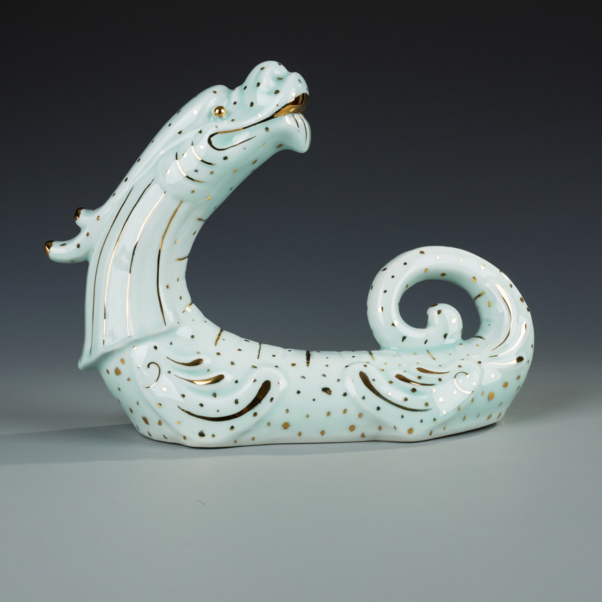 雕塑泰斗中国工艺美术大师刘远长 祥龙如意