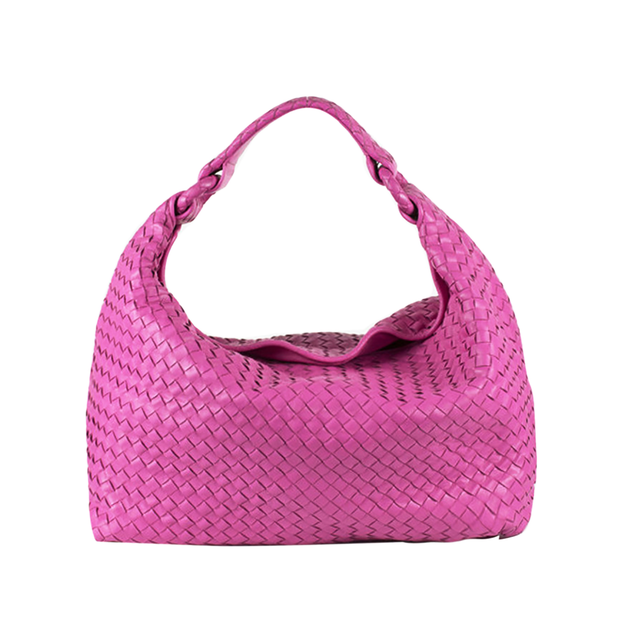 [9.5新]葆蝶家bv女士羊皮编织手提包ae852