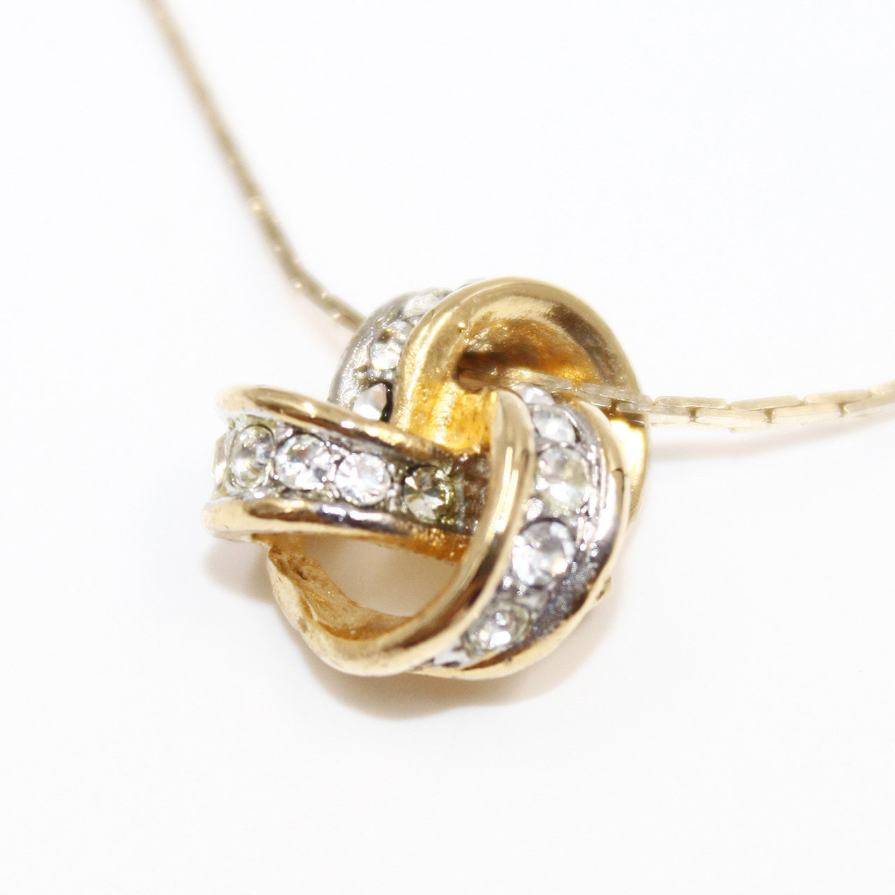 9.9新〕yves saint laurent 圣罗兰锁骨链 金色项链 耳夹套装