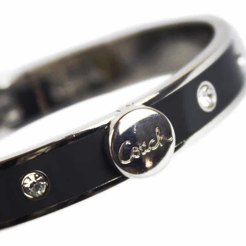 【中古】coach 蔻驰珐琅手镯 椭圆型 开合口手环