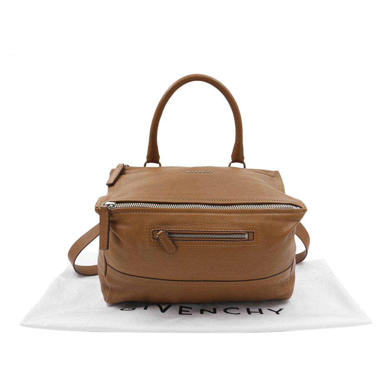 [9.5新]纪梵希givenchy女士手提包单肩包棕色牛皮潘多拉包