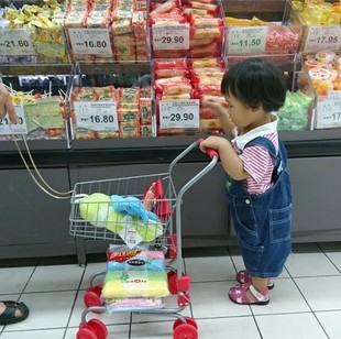 儿童超市购物车宝宝迷你过家家大号小孩玩具手推车男女孩小推车
