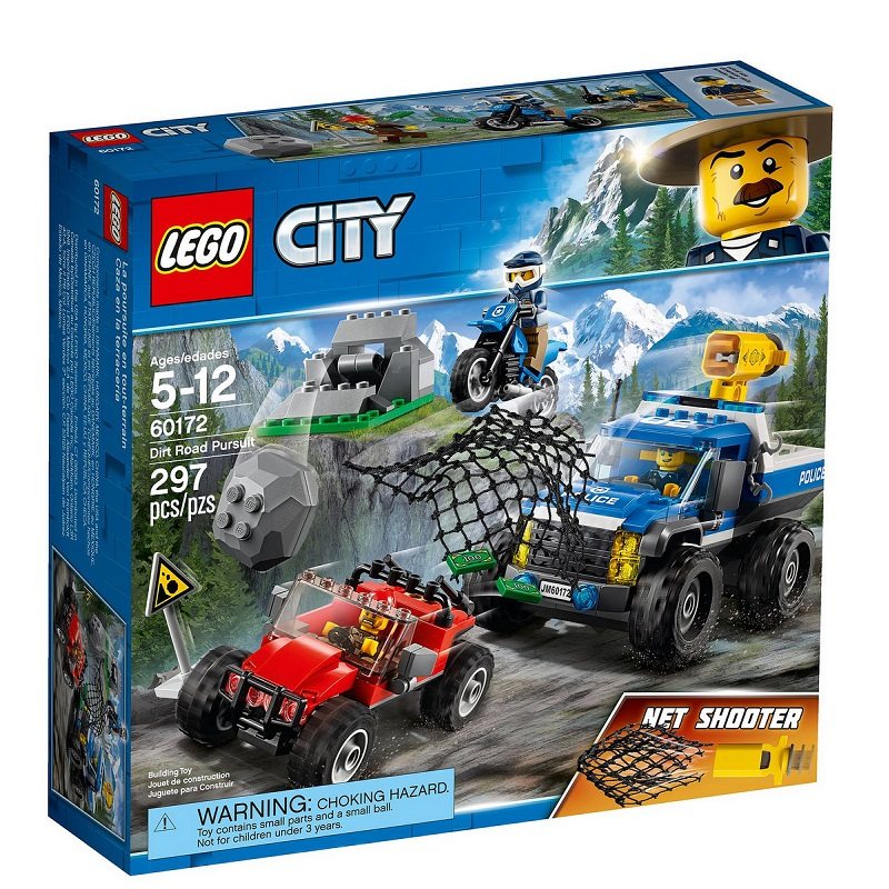 2018款儿童益智乐高lego60172城市系列山路追踪拼装积木玩具