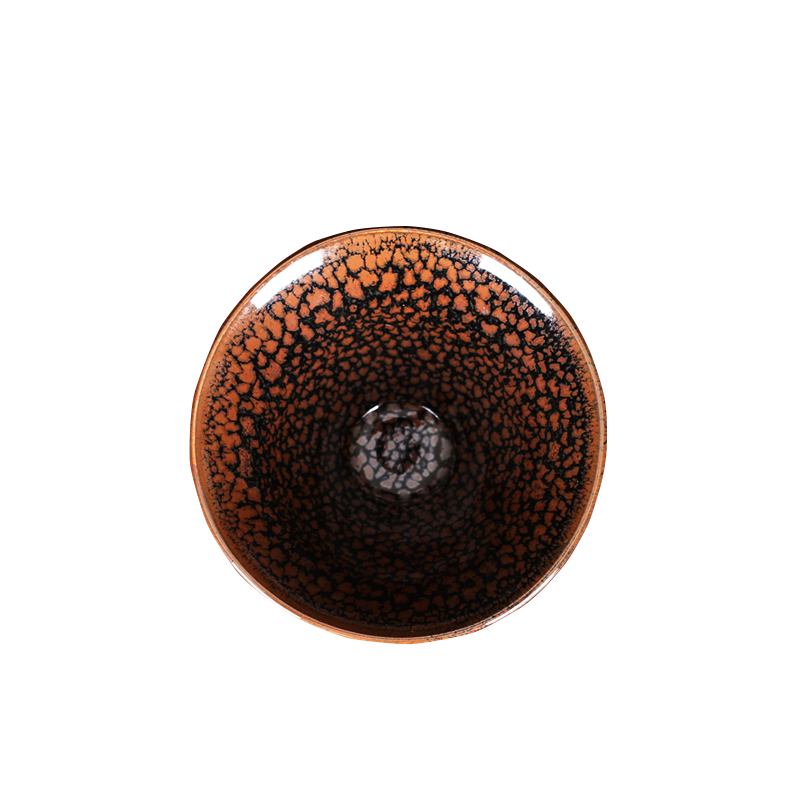 定窑 王涌泉《斗笠油滴盏》已故工美大师 定瓷非遗传承人