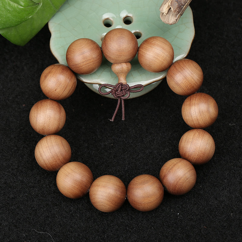 【义拍】翠岩寺 老山檀香佛珠 18.2mm 43g 佛法加持