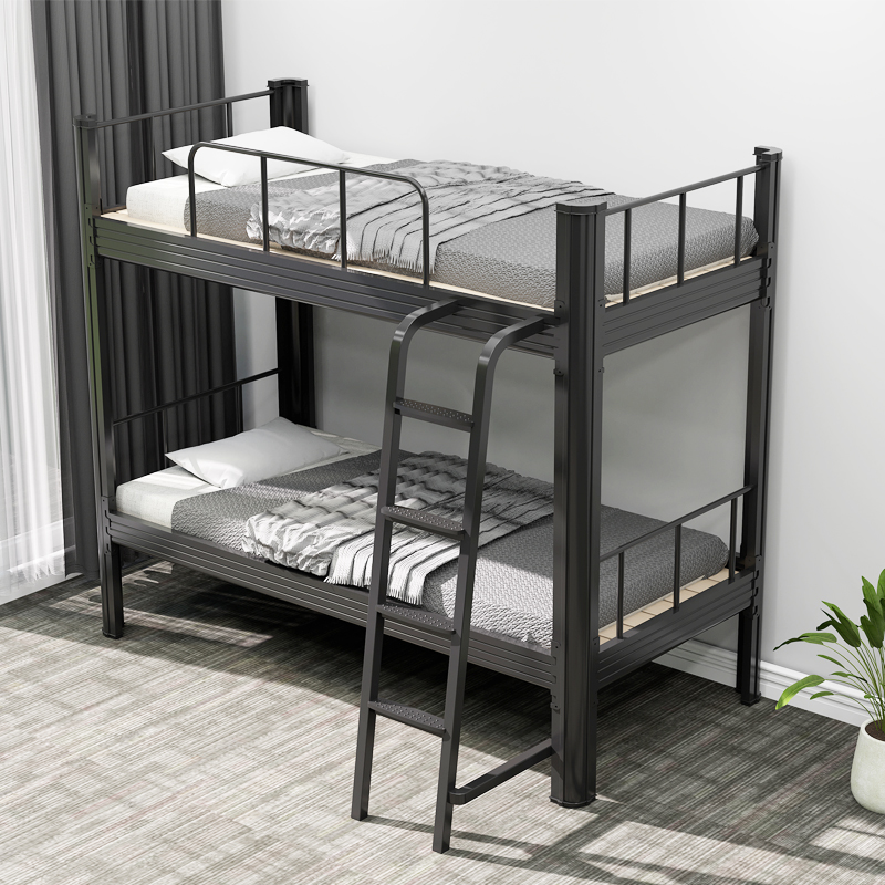 公寓床钢制架子床单人床加厚双层床学生宿舍员工高低床上下铺铁床