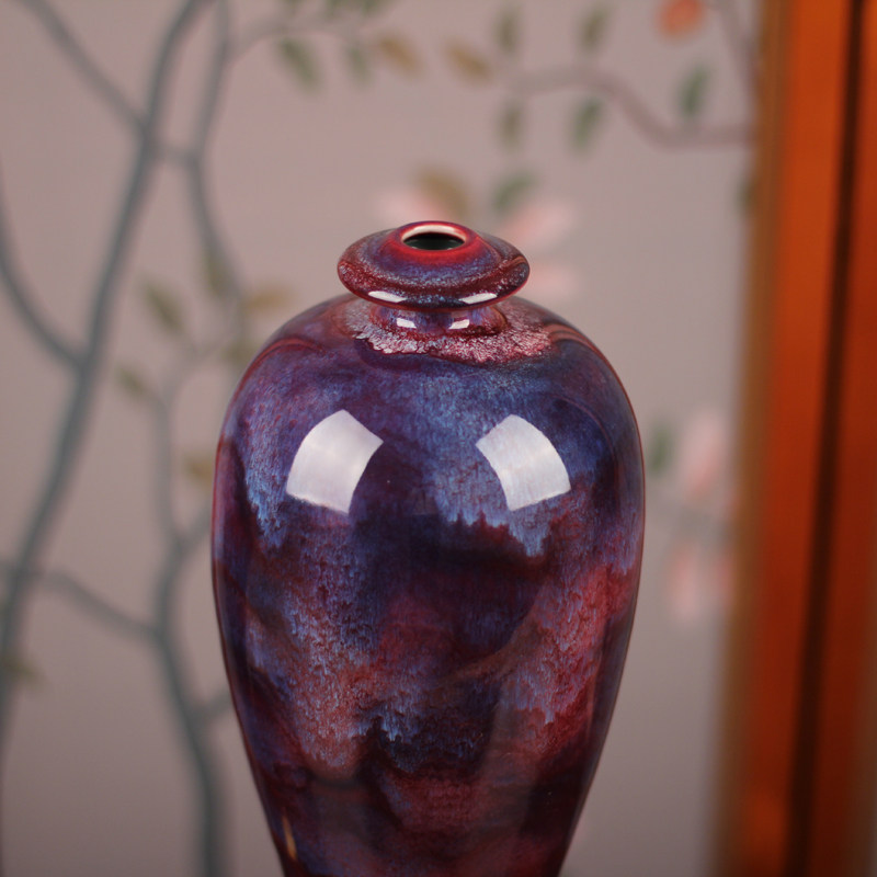 器世界 国大师孔相卿 孔家钧窑 钧瓷摆件 钧窑花器