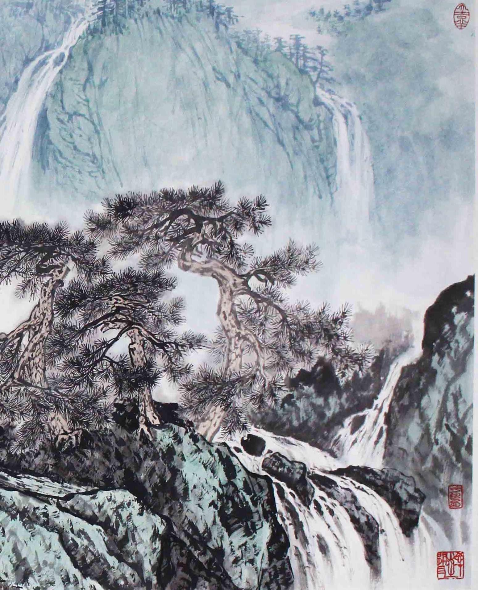周阳高《山水》
