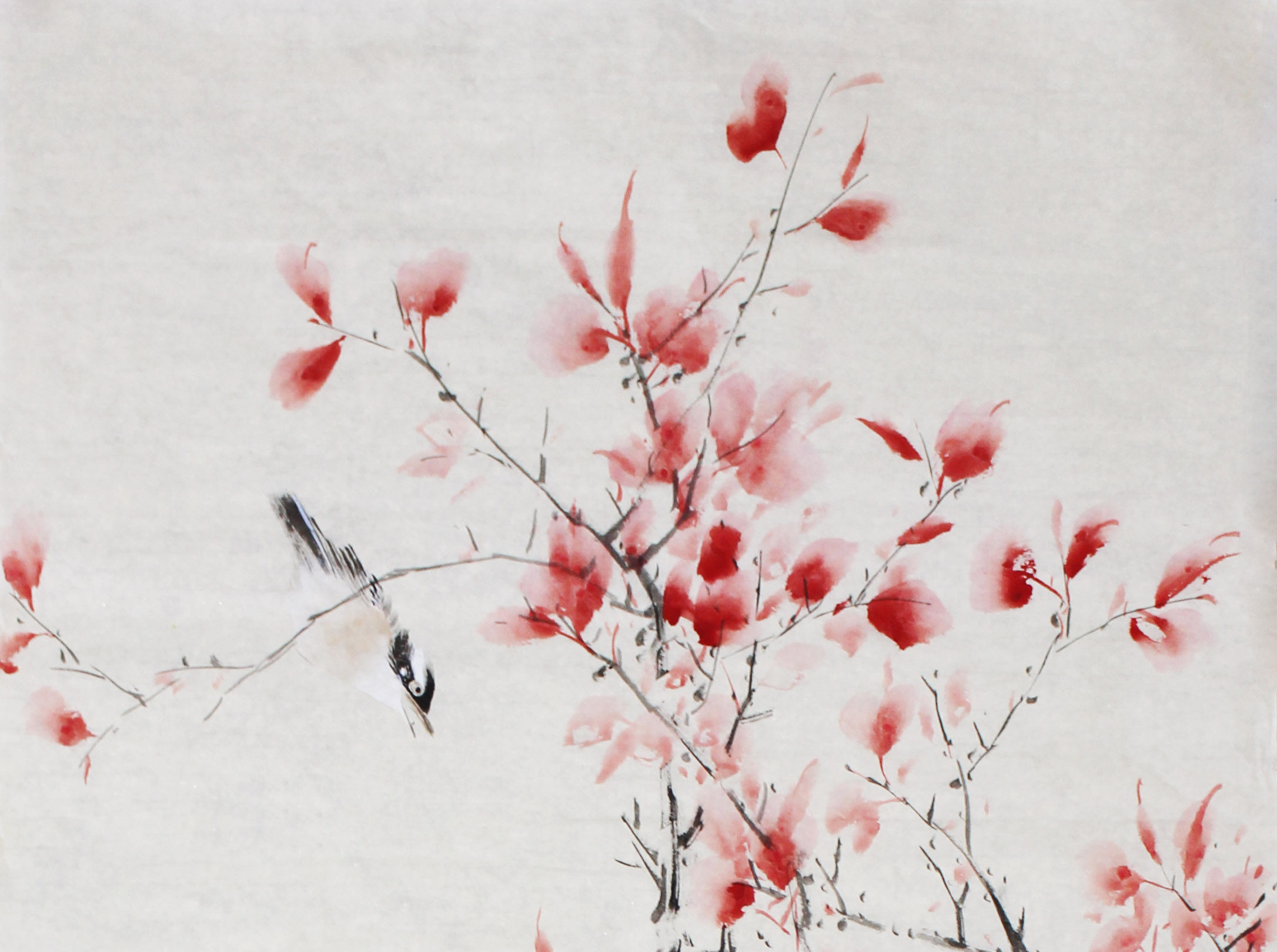 山东艺院许墨 《花鸟》 省美协