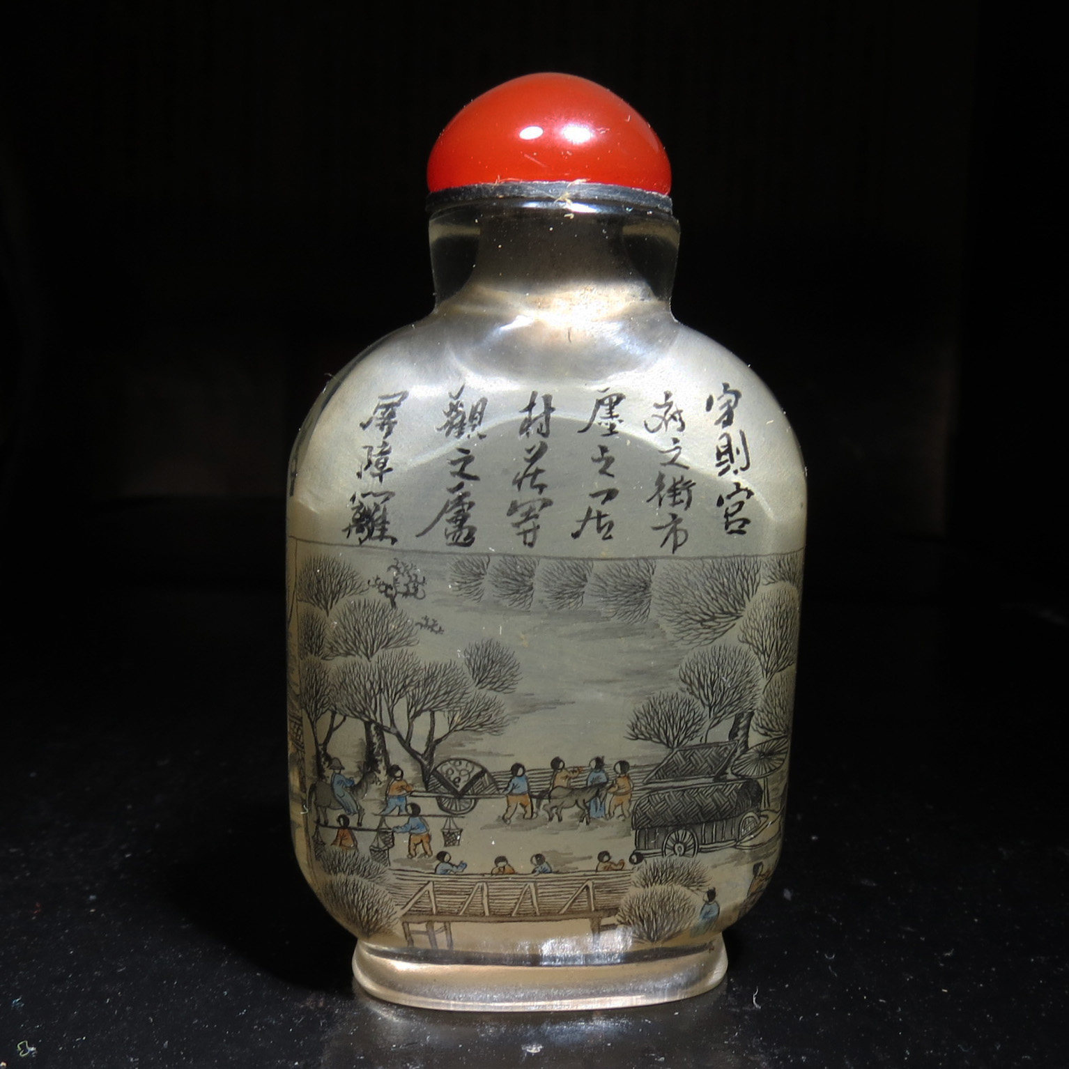 清明上河图内画鼻烟壶 珍品套装全图