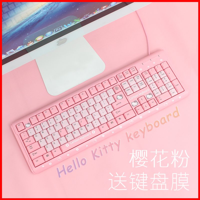 Kity键盘女生可爱有线办公游戏凯蒂猫笔记本台式机电脑USB键盘粉在类目 电脑硬件/显示器/电脑周边, 键盘中 - 来自Buy2taobao.com提供专业的淘宝代购服务