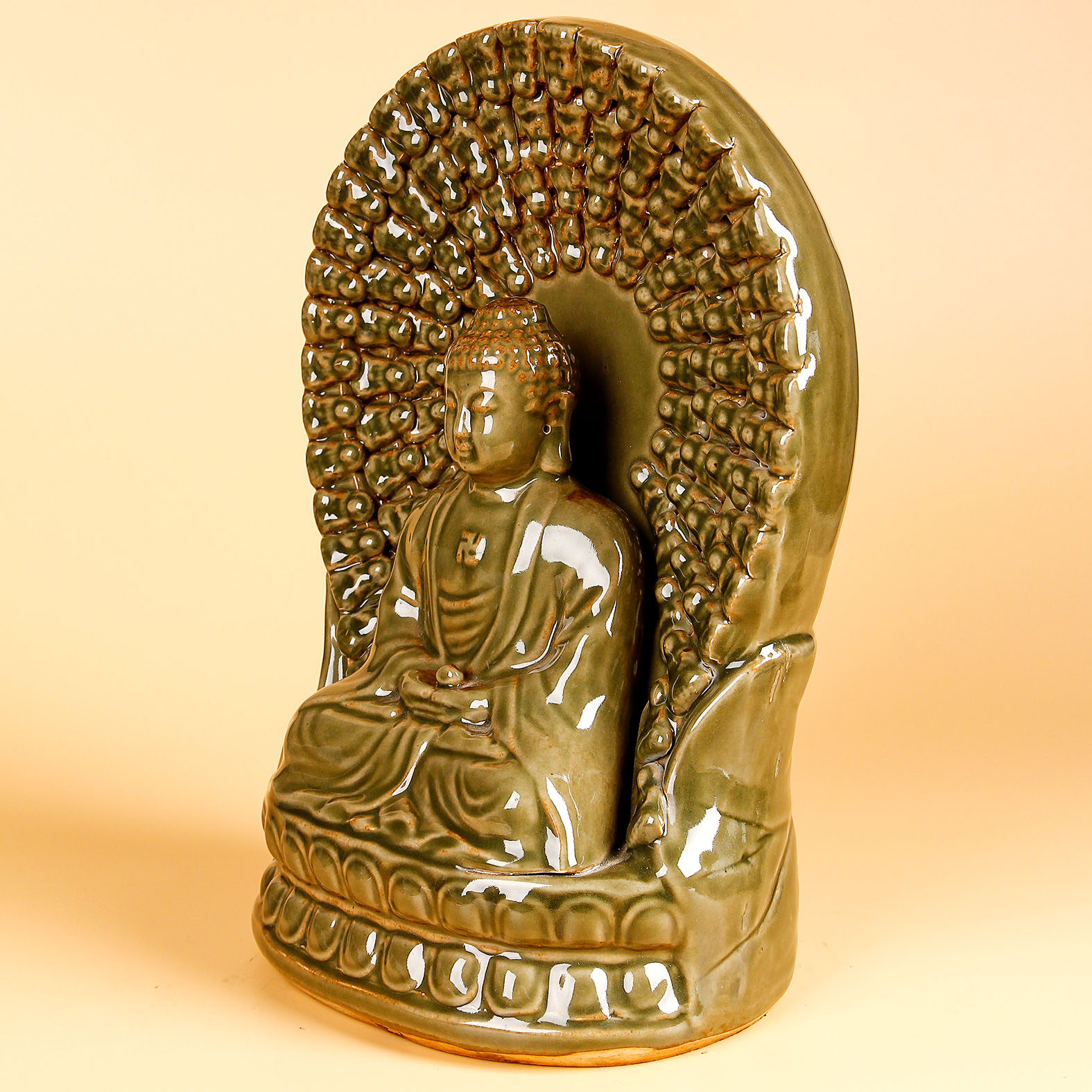 供奉药师佛像 精品龙泉瓷 佛法加持