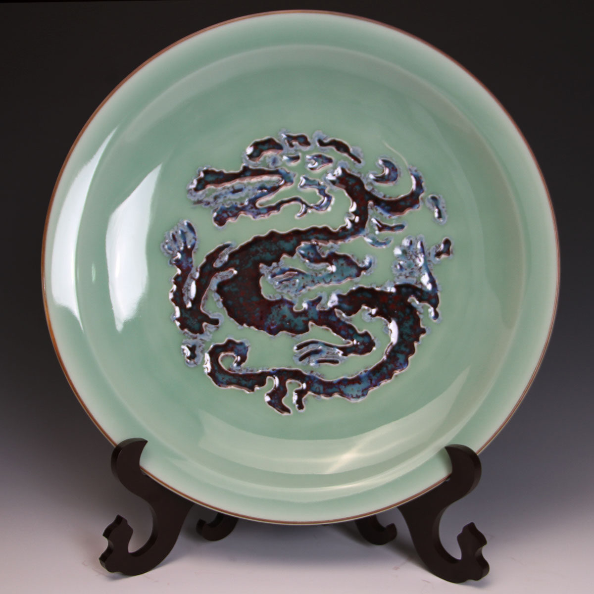 夏侯水平 青龙盘 中国陶瓷设计艺术大师