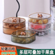 果盘家用现代客厅茶几糖果盒高档分格干果收纳盒带盖新年零食盘子