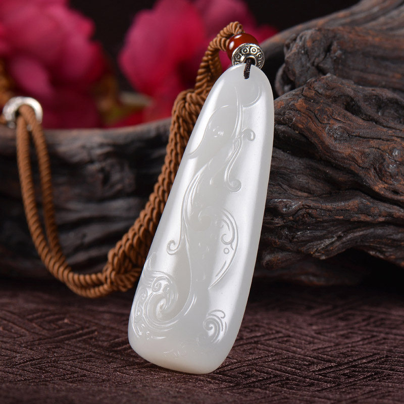 9726 玉雕名家宋瑶 和田羊脂白玉挂件 凤凰涅盘 24克