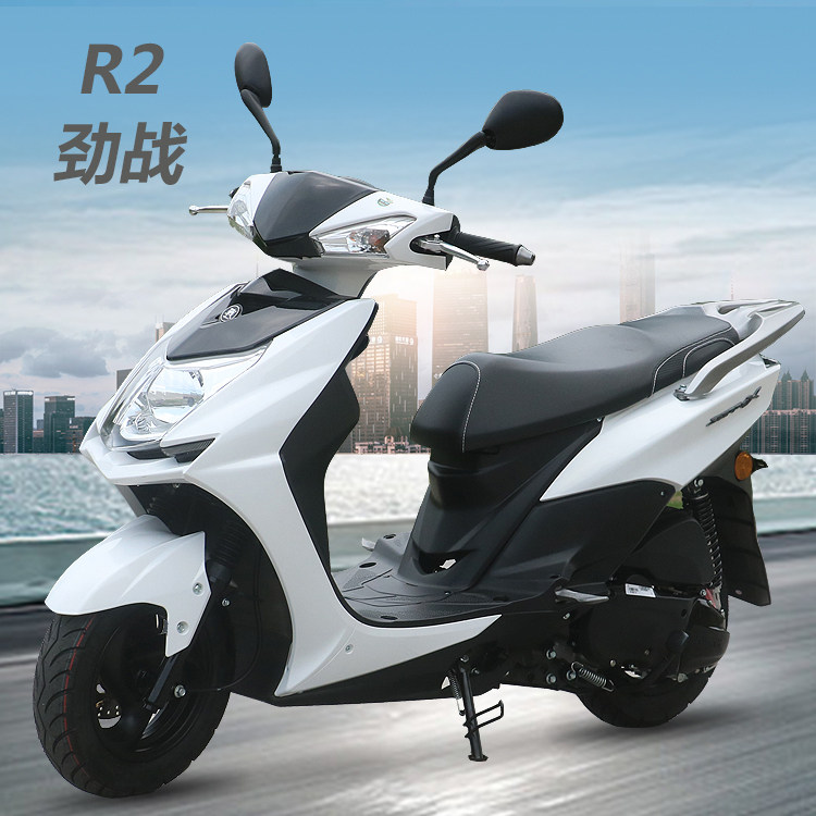 新款国四电喷劲战r2省油女式踏板车燃油车125cc摩托车整车 可上牌