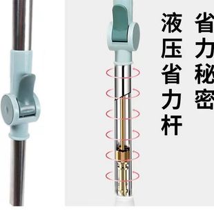 新疆包邮不锈钢拖把杆旋转通用强力杆家用省力加长替换配件拖把头